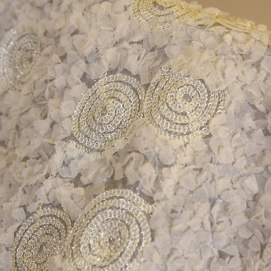 Flower Taffetas Gray