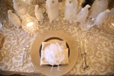 White Christmas table setup
