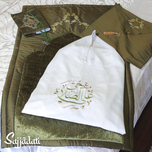 Green Prayer Mat Set