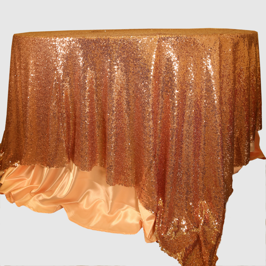 Sequin Cover - Pink Gold