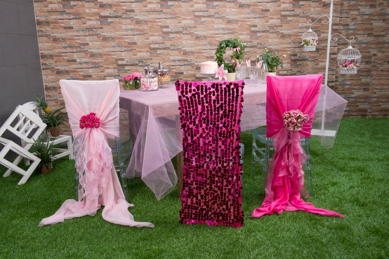 Mirror Sequin Chair Covers
