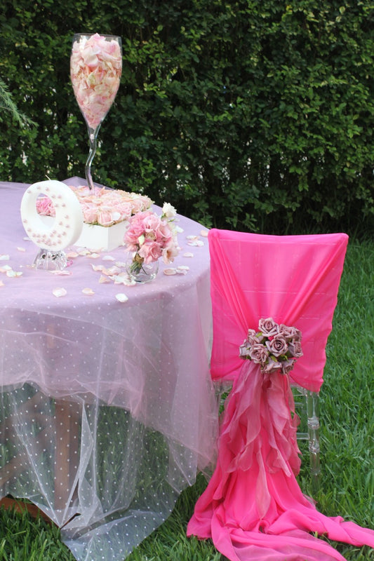 Half Draped Chair Covers