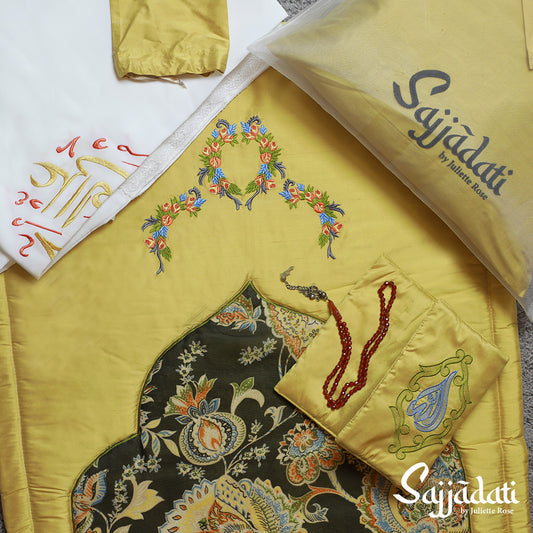 Yellow Prayer Mat Set