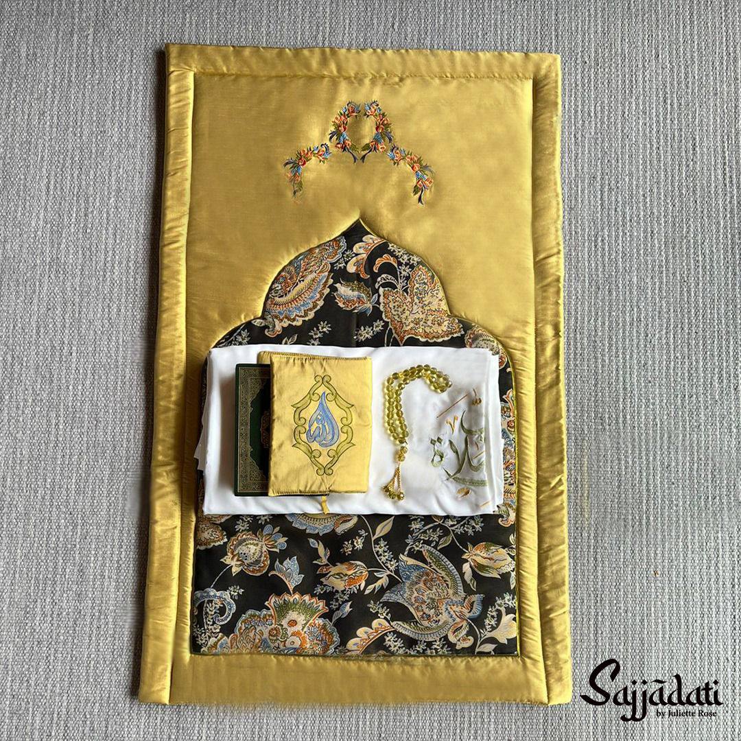 Yellow Prayer Mat Set