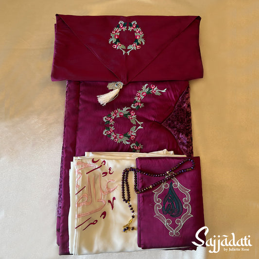 Fuchsia Prayer Mat Set