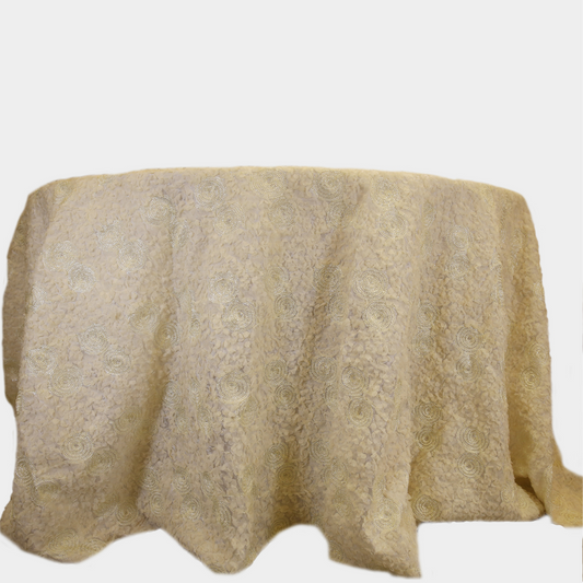 Flower Taffetas Beige