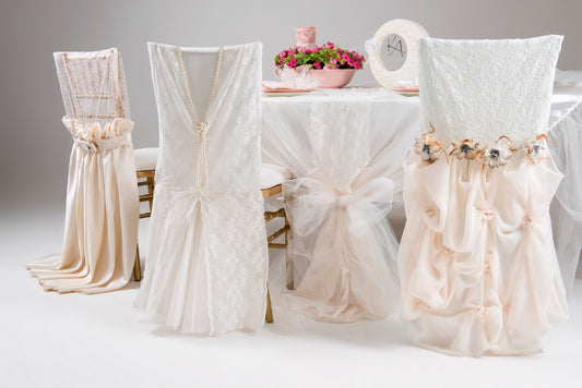 Lace & Silk Chair Cover